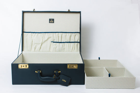 Grand coffret souvenir bleu foncé