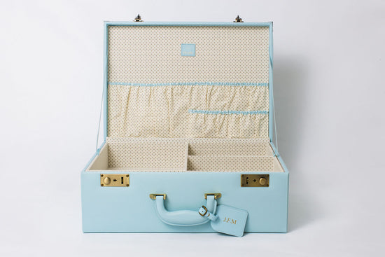 Large souvenir case in light blue